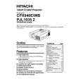 HITACHI CPX940EWB Owners Manual