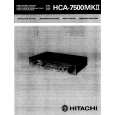 HITACHI HCA7500MKII Owners Manual