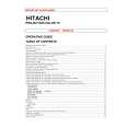 HITACHI 53SBX01B Owners Manual