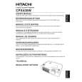 HITACHI CPX430W Owners Manual