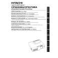 HITACHI CPX275WA Owners Manual