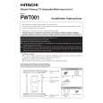 HITACHI PWT001 Owners Manual