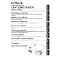 HITACHI CPX320W Owners Manual