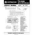 HITACHI D-5500FS Service Manual