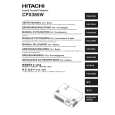 HITACHI CPX385W Owners Manual