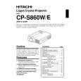 HITACHI CPS860WE Owners Manual